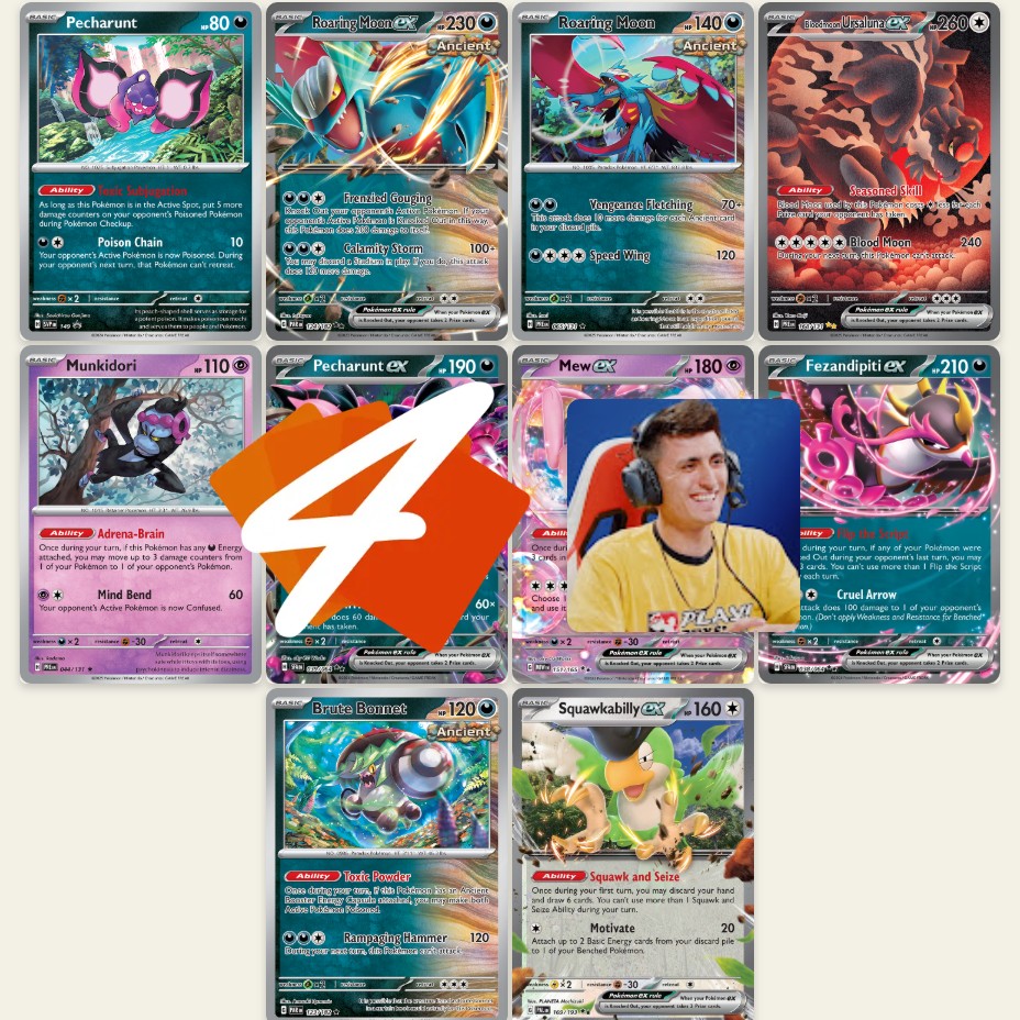 FIRST TURN WIN!? Most TOXIC Roaring Moon ex Deck (Pokemon TCG Deck Profile)
